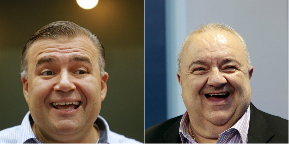 Ney Leprevost (à esq.) e Rafael Greca | Antônio More e Albari Rosa/Gazeta do Povo