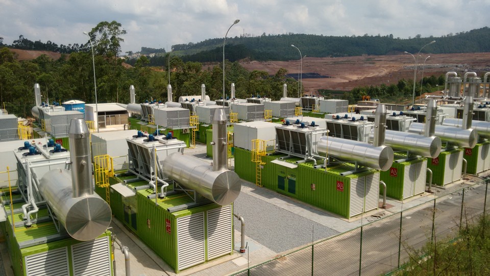 Projeto que transforma gás metano do lixo em energia elétrica custou R$ 100 milhões. | /