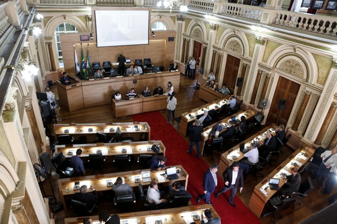 Plenário da Câmara de Vereadores da capital. | Henry Milleo/Gazeta do Povo