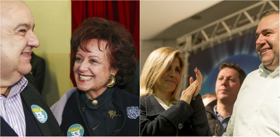 Greca e Margarita (à esq.) e Carina e Leprevost | Daniel Castellano e Hugo Harada/Gazeta do Povo