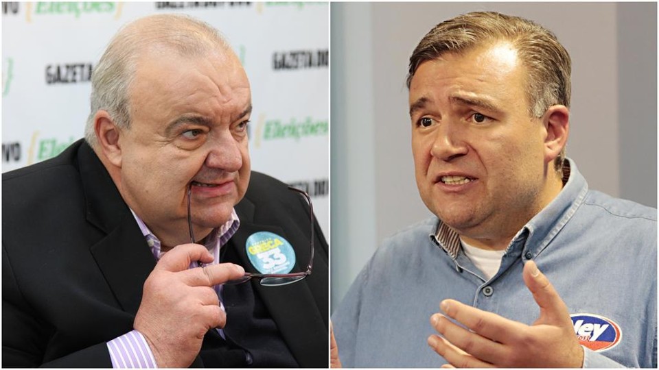 Rafael Greca (PMN) e  Ney Leprevost (PSD) disputam o segundo turno para a prefeitura de Curitiba. | Gazeta do Povo/