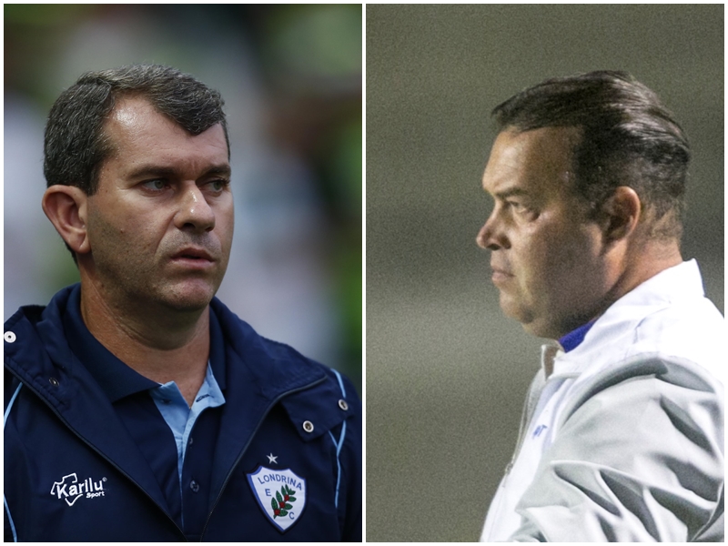 Claudio Tencati está desde 2011 no Londrina, enquanto Roberto Fernandes foi contratado no final de setembro, terceiro técnico do Tricolor no Nacional. | /