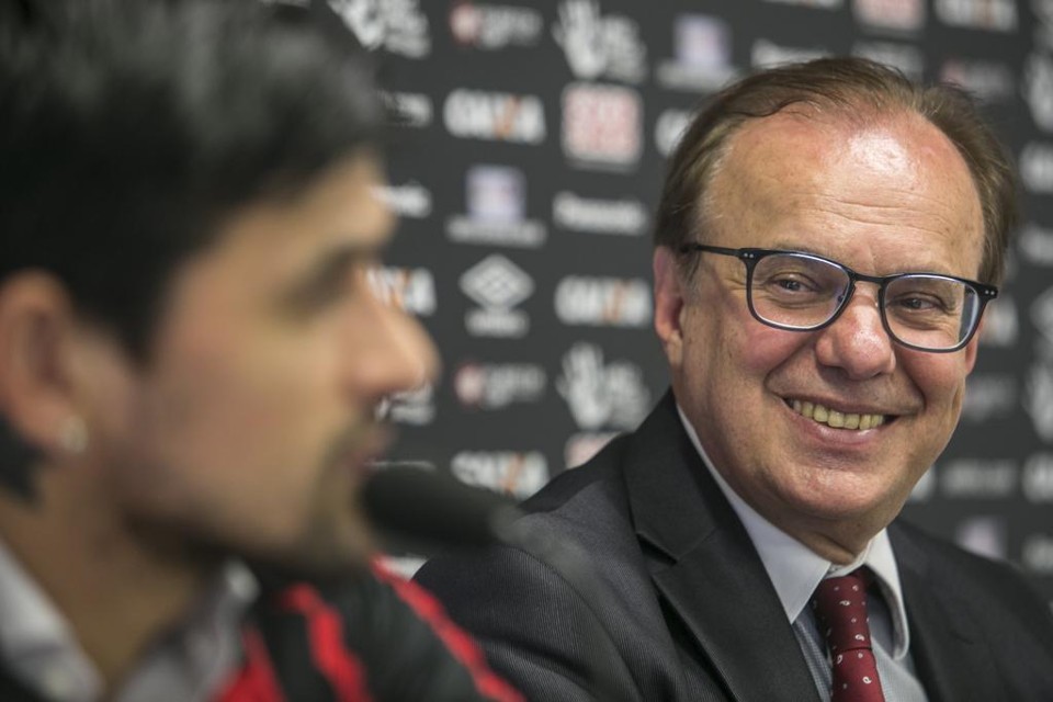 Presidente do Atlético, Luiz Sallim Emed. | Marcelo Andrade/Gazeta do Povo