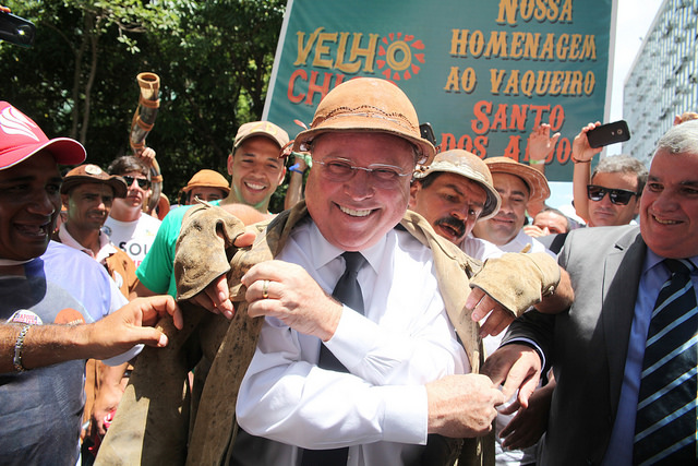 Vaqueiros foram até Brasília protestar contra decisão do STF, que julgou que o esporte implica em maus-tratos aos animais. | Divulgação/Ministério da Agricultura, Pecuária e Abastecimento