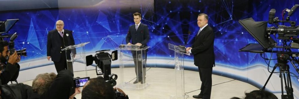 Greca (à esq.) e Leprevost se enfrentaram na tela da Band | Pedro Serápio/Gazeta do Povo