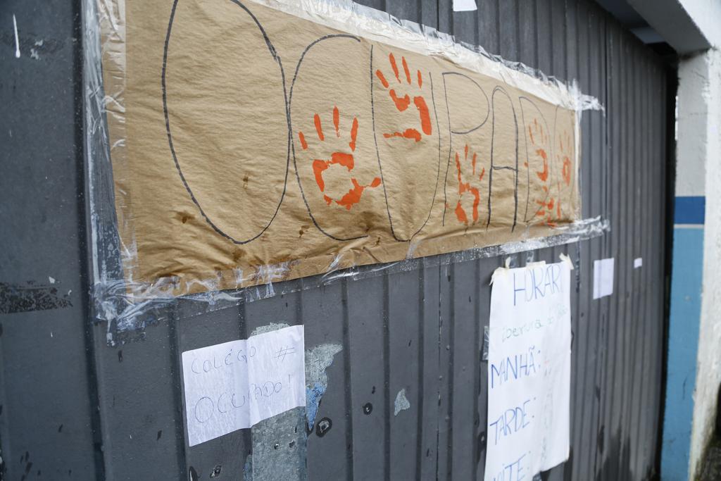 De acordo com a UPES, 29 escolas estão ocupadas no Paraná. Na foto, imagem de uma escola em São José dos Pinhais | Henry Milleo/Gazeta do Povo
