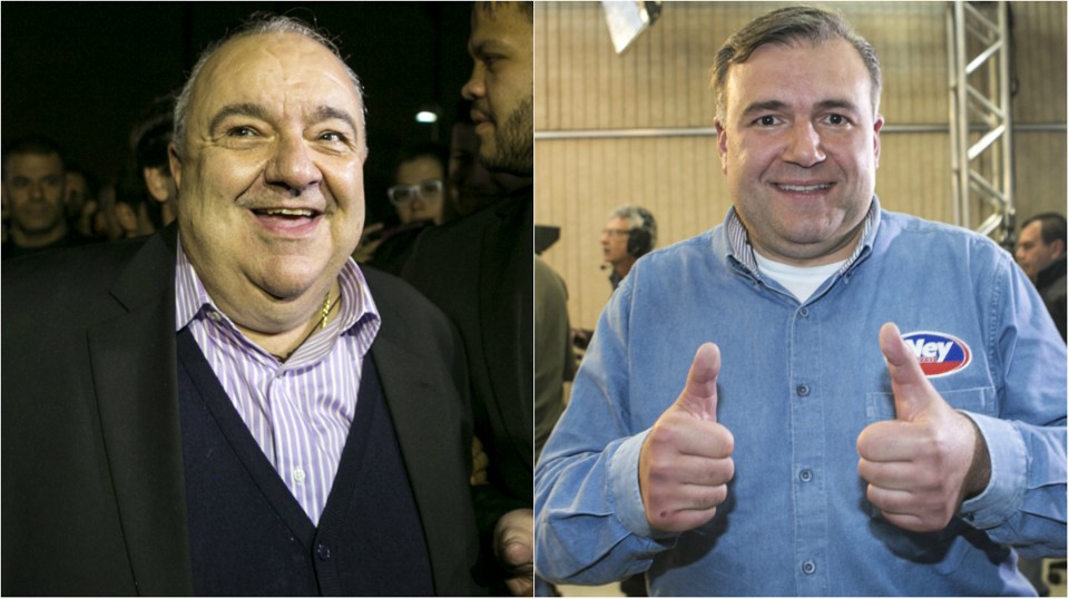 Greca (à esq.) e Leprevost terão mais tempo de horário eleitoral gratuito nesse segundo turno | Marcelo Andrade/Gazeta do Povo