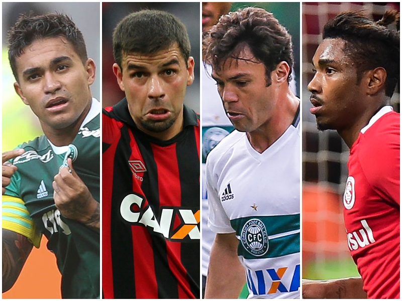 Dudu (Palmeiras), André Lima (Atlético), Kléber (Coritiba) e Vitinho (Internacional): interesses em aberto. | /