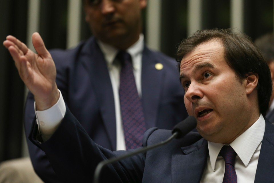 Rodrigo Maia, atual presidente da Câmara: ele não admite publicamente, mas dá sinais de que quer um novo mandato no cargo. | Fábio Rodrigues Pozzobom/ABr