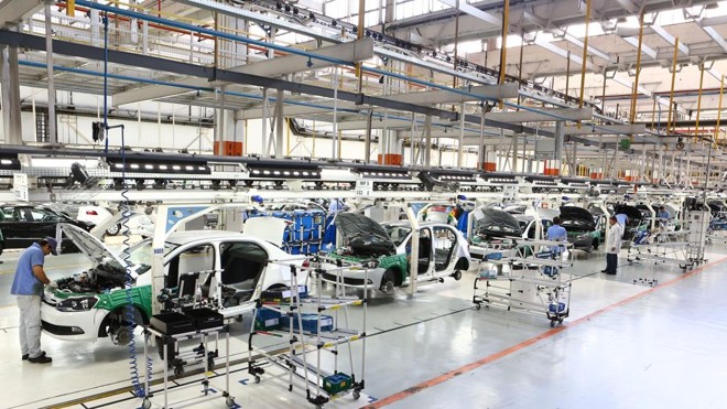 Queda na produção automotiva contribuiu para recuo de mais de 5% no setor industrial | Divulgação Volkswagen