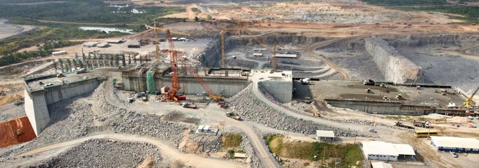 Imagem das obras de Belo Monte em 2015 | Divulgação/Regina Santos/ Norte Energia