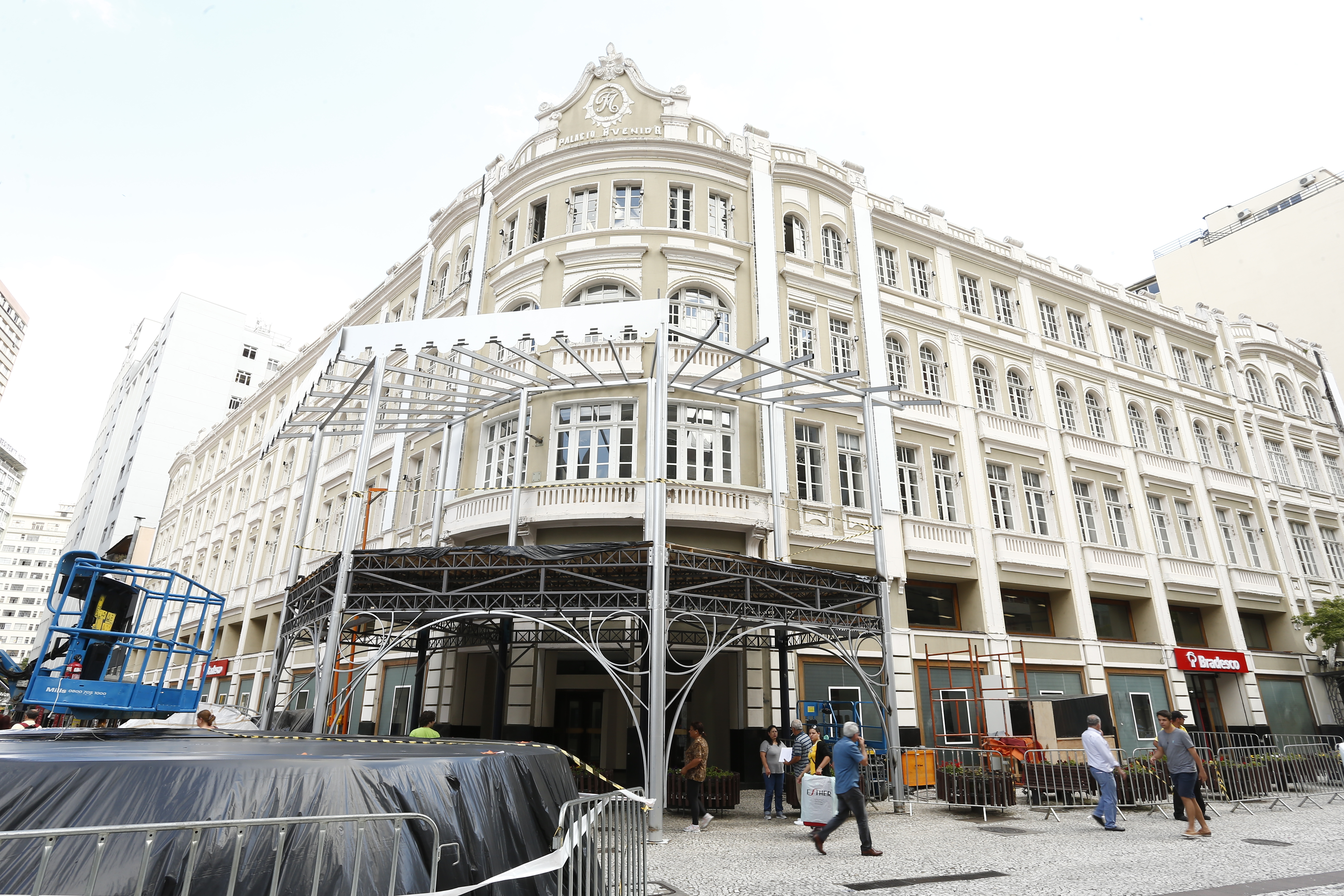 Palácio Avenida se prepara para receber o Coral de Natal; apresentações começam no dia 2 de dezembro. | Hugo Harada/Gazeta do Povo