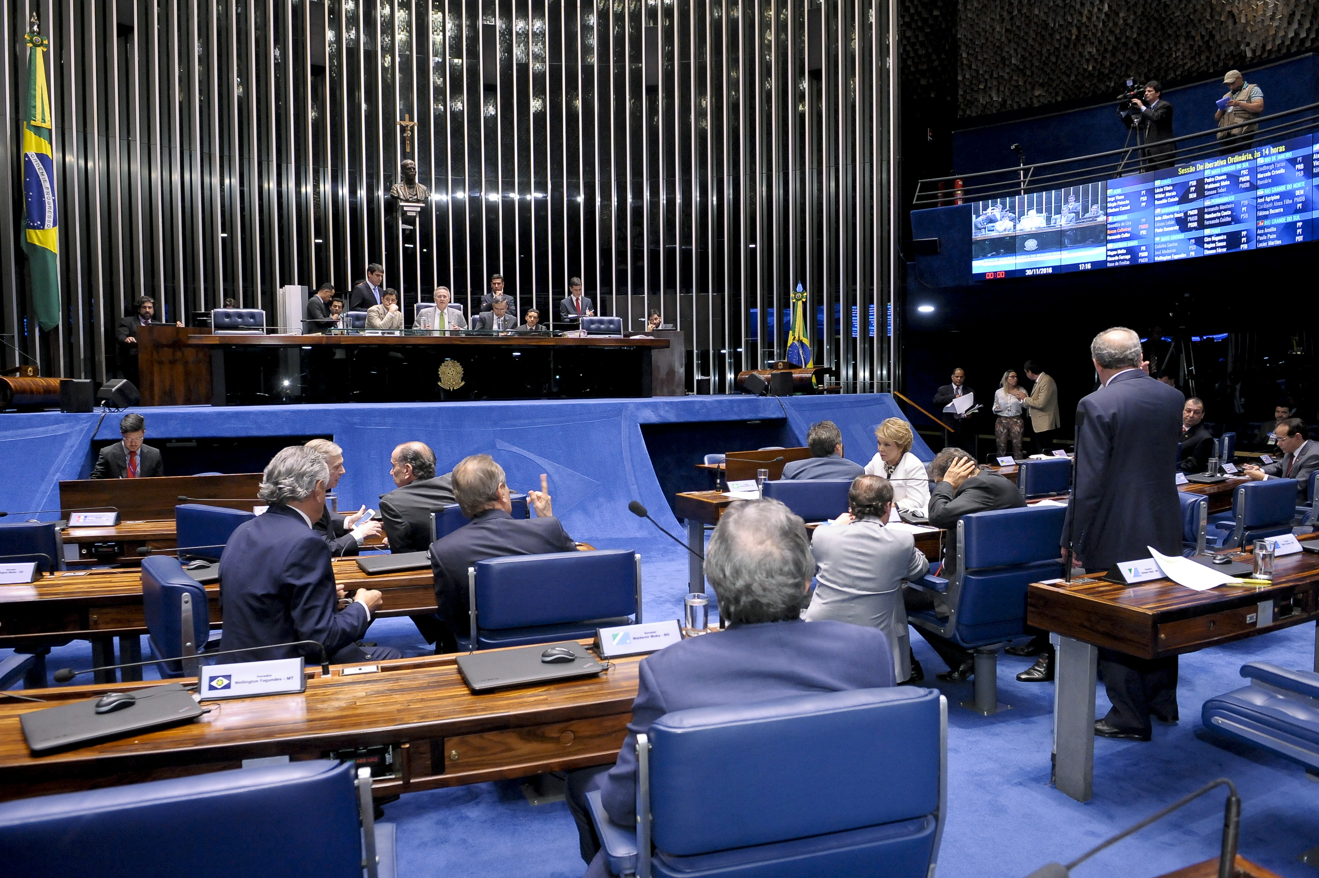O Plenário do Senado nesta quarta-feira (30) | Waldemir Barreto/Agência Senado