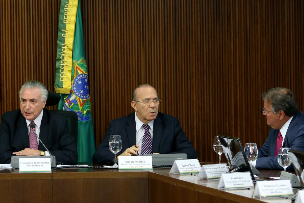 Temer, Padilha e Geddel: os três foram citados no depoimento do ex-ministro da Cultura. | Wilson Dias/Agência Brasil