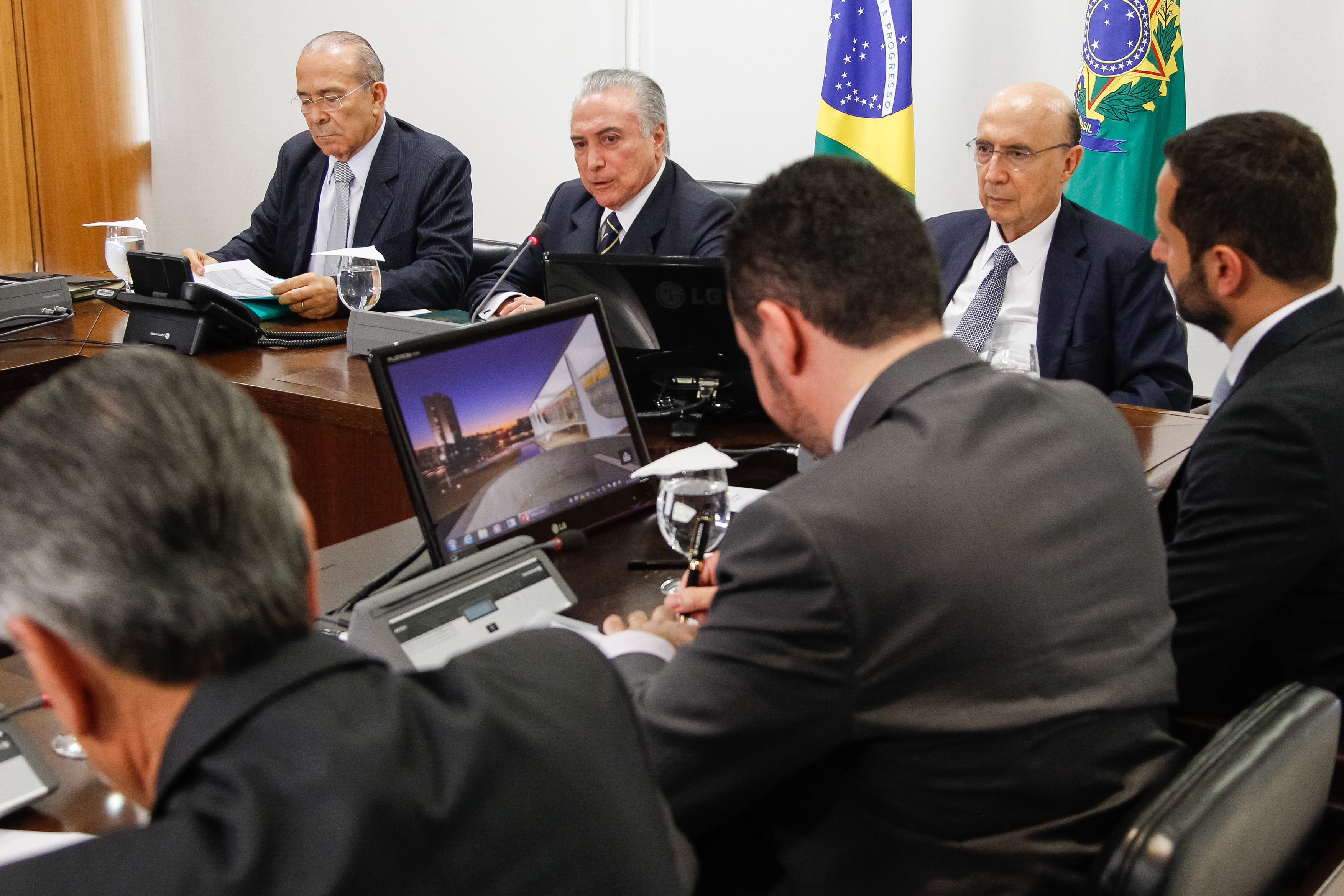 Temer realiza reunião para falar sobre as obras paradas | Beto Barata/Presidência da República