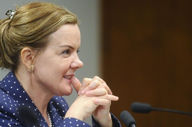 A senadora Gleisi Hoffmann (PT) responde a um inquérito no STF. Caso emenda seja aprovada, investigação terá prazo apertado | Marcos Oliveira/Agência Senado