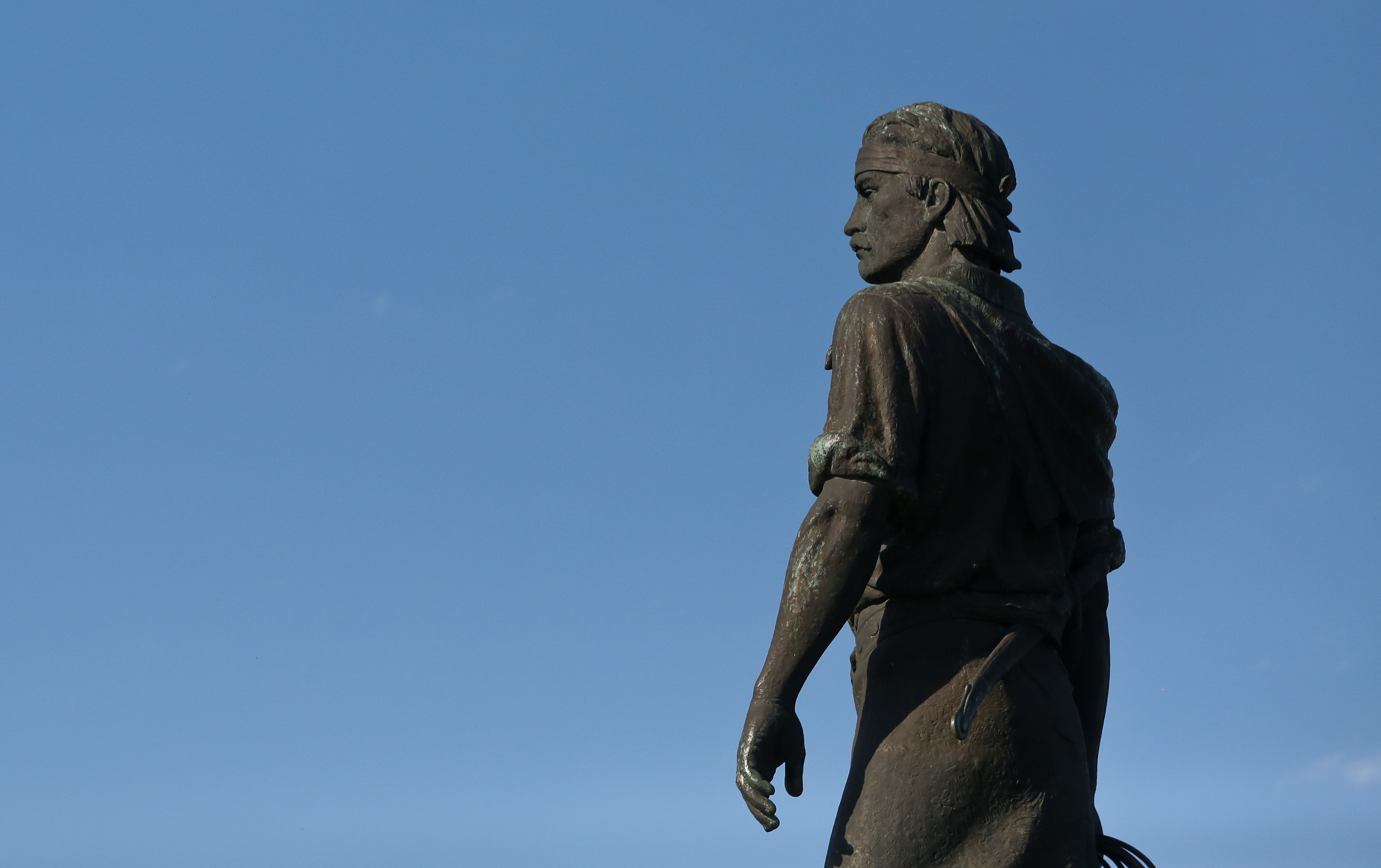 Estátua do Laçador, símbolo do Rio Grande do Sul: gaúchos não veem no horizonte a solução para a grave crise que assola o estado. | Leandro Osório/Palácio Piratini