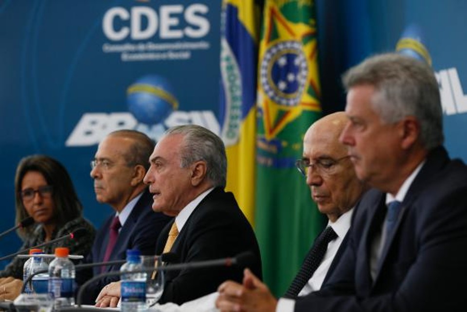 Temer na reunião do Conselhão: críticas a Dilma, mas elogios às mulheres. | Beto Barata/PR