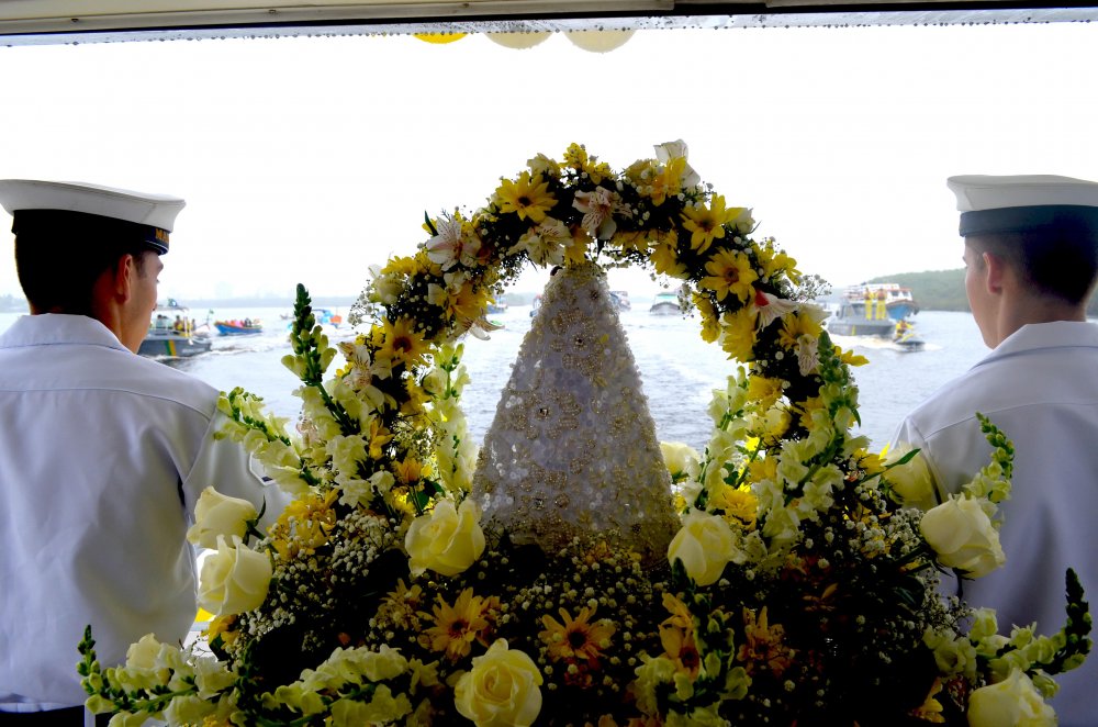 Procissão Marítima realizada durante as comemorações do ano passado. | Santuário Nossa Senhora do Rosário do Rocio/Divulgação