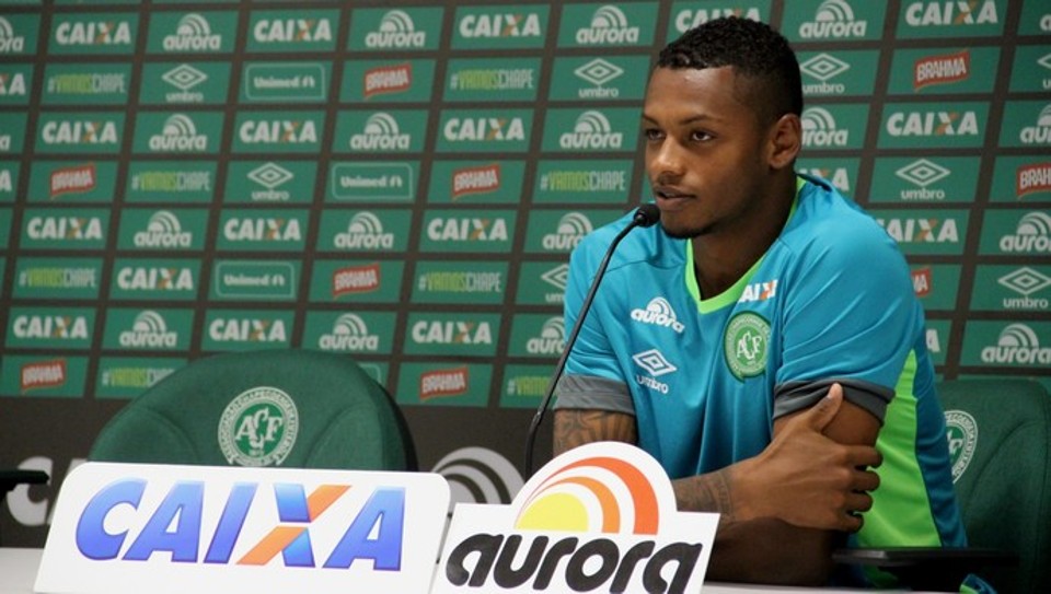 Dener foi uma das vítimas do acidente de avião com o time da Chapecoense. | Divulgação/Chapecoense