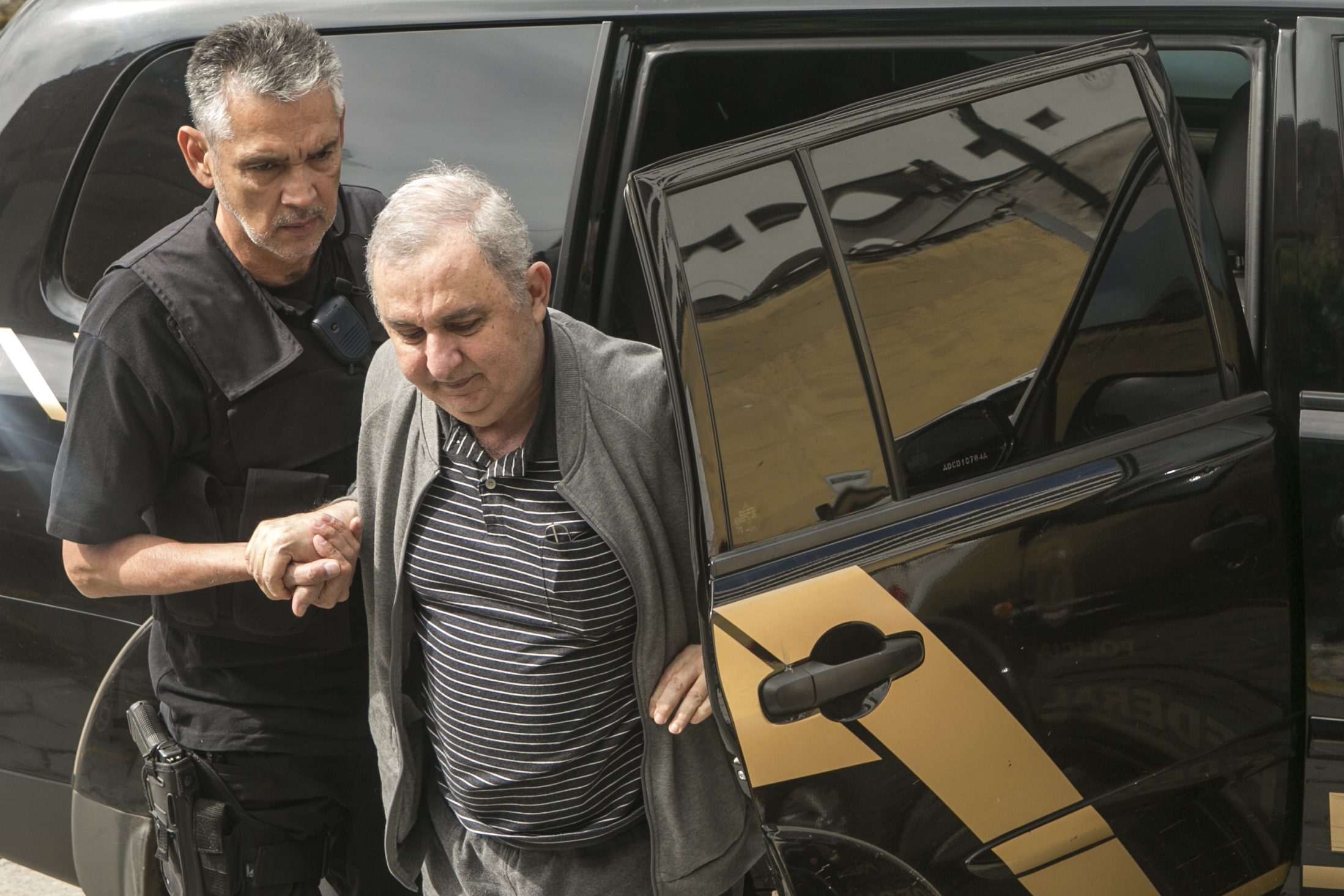 Bumlai, quanddo foi preso pela Operação Lava Jato. | Marcelo Andrade/Gazeta do Povo