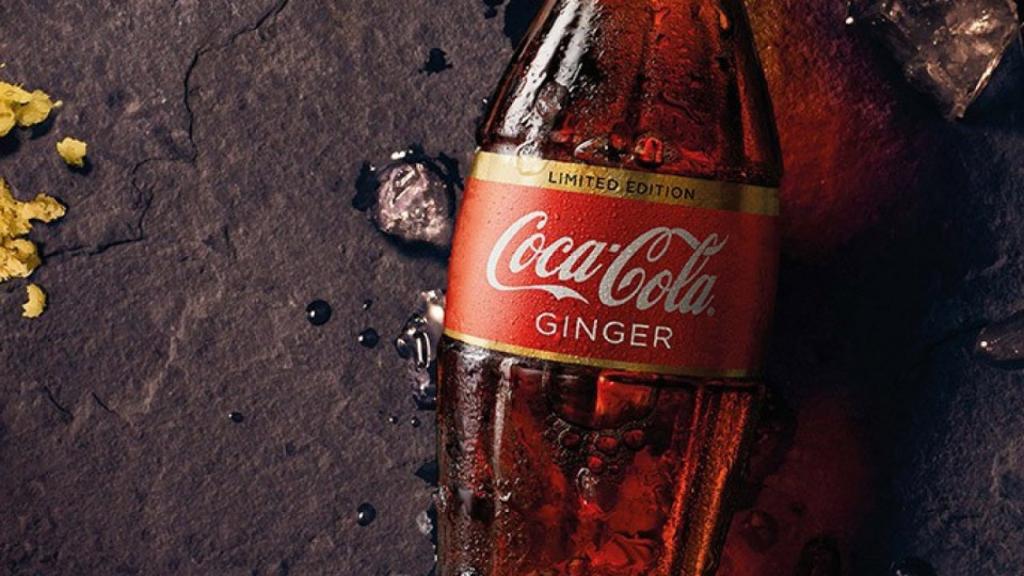 Coca-cola de gengibre tem sabor sutil da raiz. | Divulgação/Coca-Cola