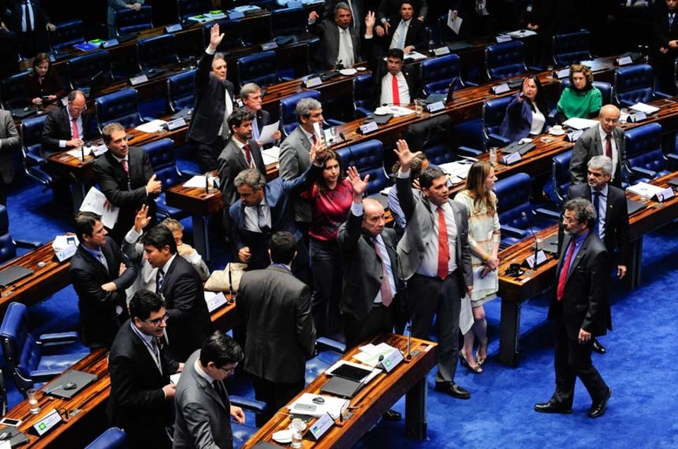 PEC que cria barreira para partidos pequenos passou com 58 votos a favor e 13 contra. | Jonas Pereira/Agência Senado