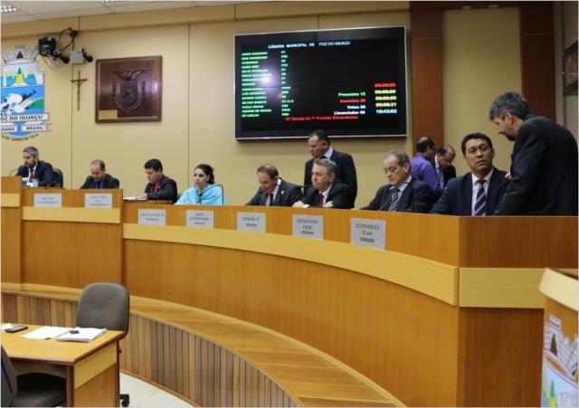 Sessão da Câmara de Foz | Divulgação/Câmara de Foz do Iguaçu