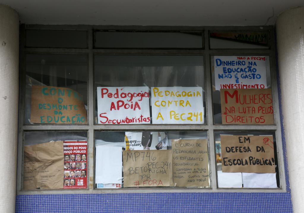 Reitoria da UFPR já foi liberada por manifestantes | Aniele Nascimento/Gazeta do Povo