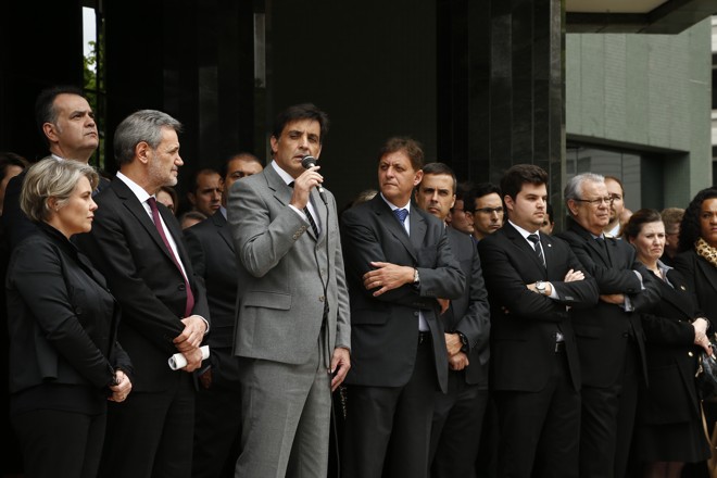 Curitiba (PR), em frente à Justiça Federal | Hugo Harada/Gazeta do povo