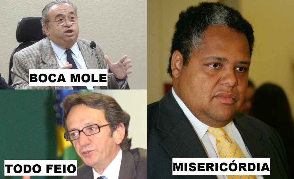 Apelidados: Deputado Heráclito Fortes (PSB-PI) (esq. cima), ex-deputado Inaldo Leitão (esq. baixo) e deputado Antônio Brito (PSD-BA) (dir.). | Ag. Senado/ Gazeta do Povo