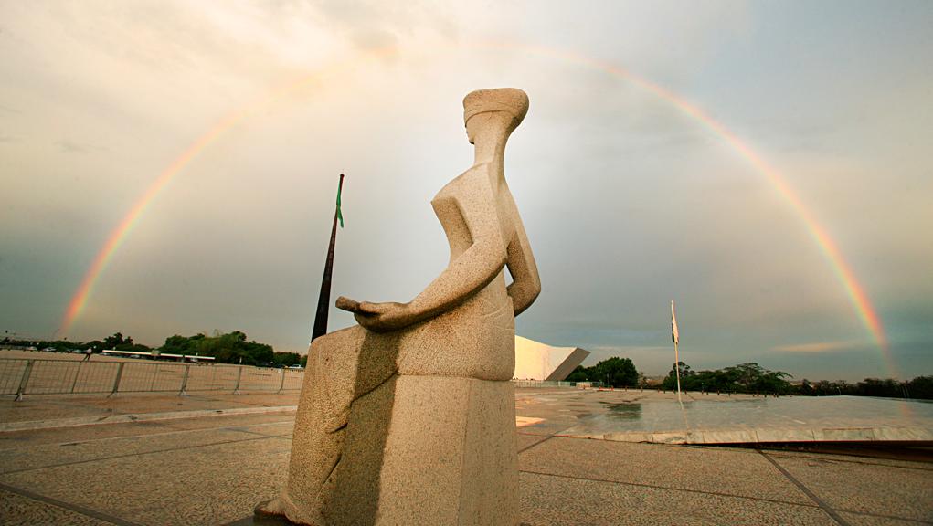 A estátua da Justiça, na Praça dos Três Poderes, em Brasília | Fellipe Sampaio/SCO/STF/Arquivo