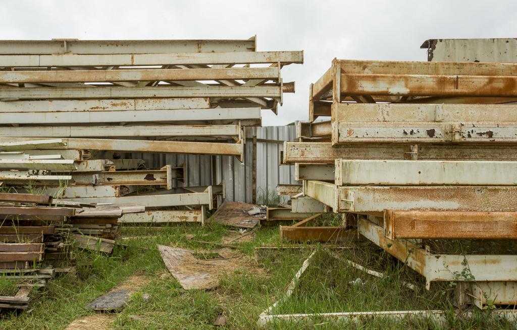 Estrutura do velódromo do Pan em Pinhais: ferro velho. | Hugo Harada/Gazeta do Povo