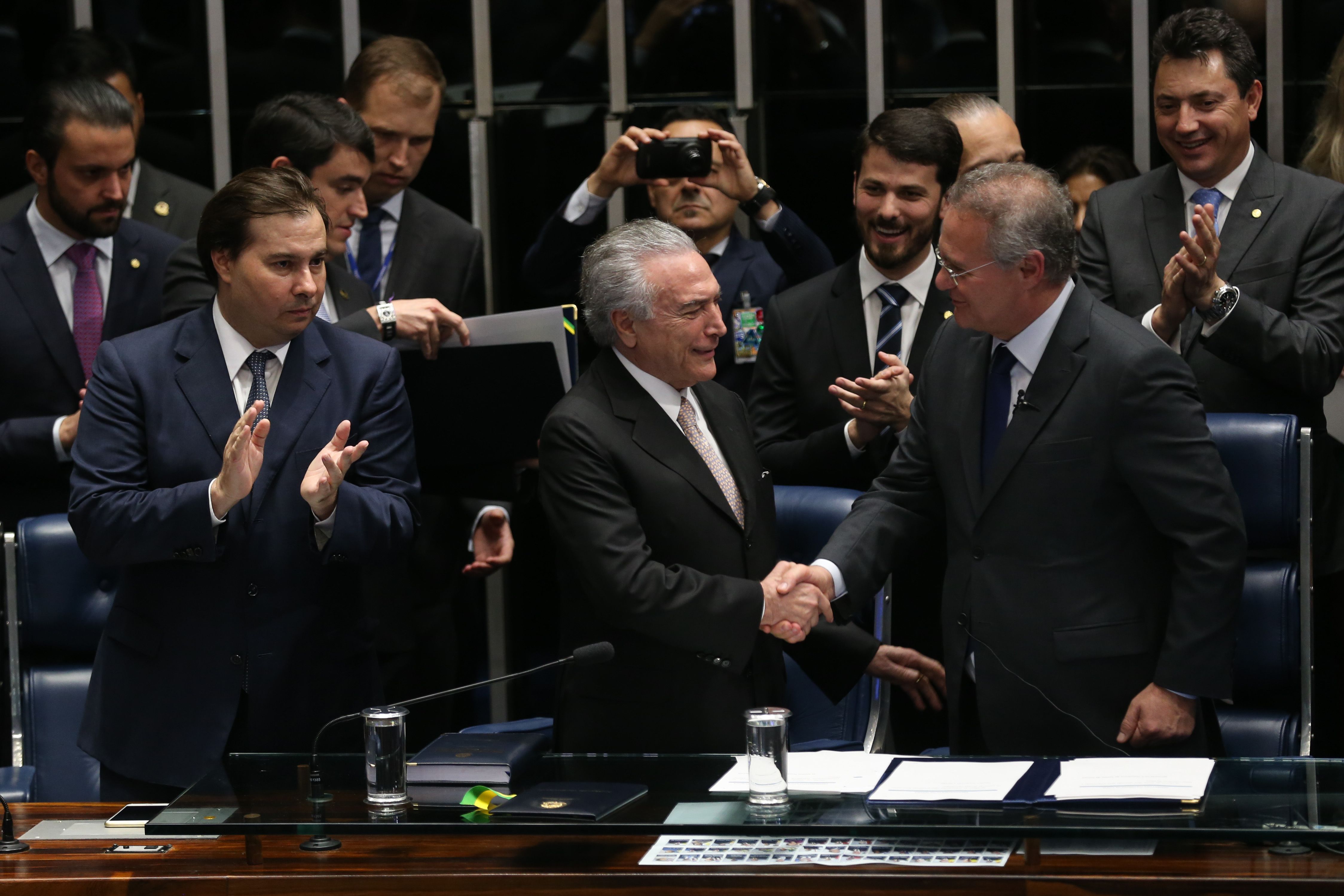 Temer no Congresso: dinheiro liberado para manter o apoio. | Fabio Rodrigues Pozzebom/Agência Brasil