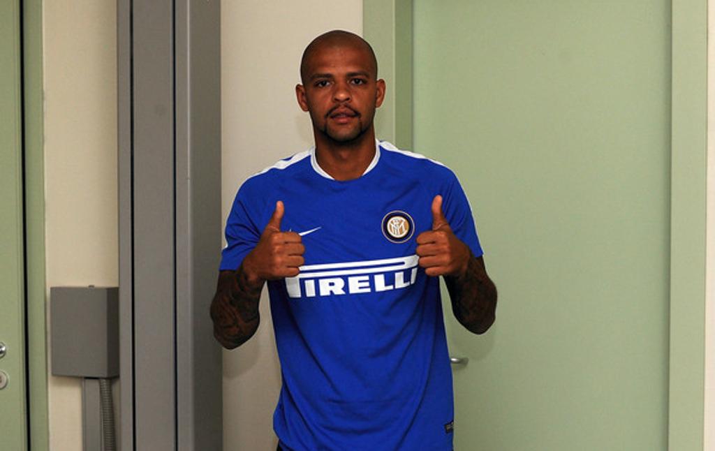 Felipe Melo tem contrato com a Inter de Milão até junho de 2017, mas deve deixar o clube no início do ano. | Inter de Milão/Divulgação