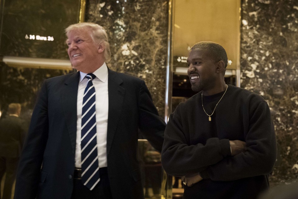 Trump encontrou com o rapper Kanye West, em Nova York. | Drew Angerer/AFP