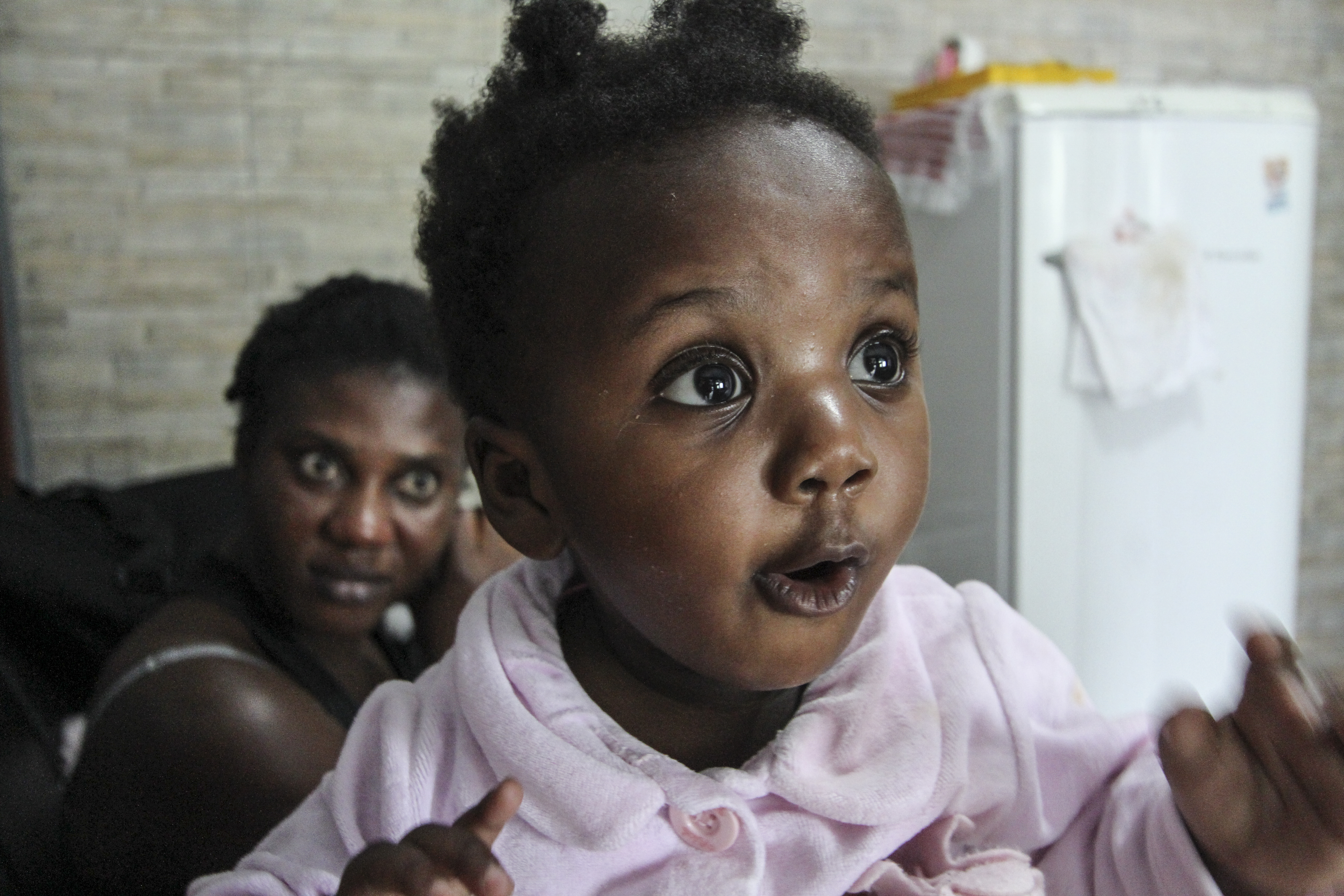 Filha de haitiana, Thaïnouche Noel foi o primeiro bebê a nascer no Paraná em 2016. | Rodrigo Felix Leal/Gazeta do Povo