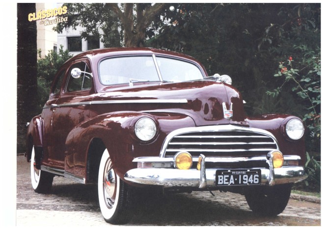MARÇO – Chevrolet Stylemaster Coupe, ano 1946: impulsionado por um motor 6 cilindros, de 90 HP, era tido como um modelo que não quebrava. Sua mecânica era uma das mais confiáveis, ao ponto de parte dela ser herdada pelo Opala no Brasil. Proprietário: Luiz Fernando Bettega (advogado). | Divulgação