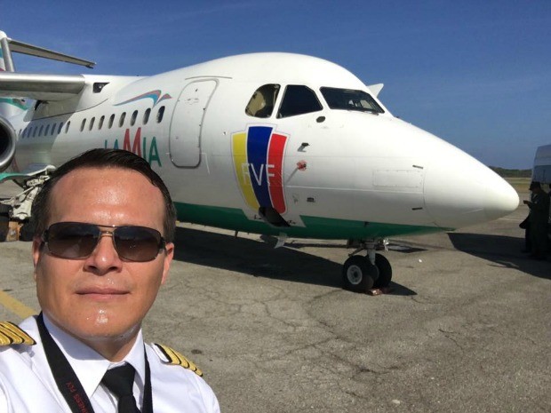 Miguel Quiroga, piloto da aeronave que transportava o time da Chapecoense | /Reprodução