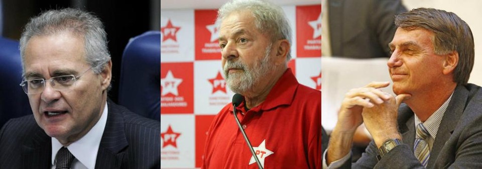 Todos são réus: Renan não, mas Lula e Bolsonaro podem ser presidentes | Edilson Rodrigues/Agência Senado/Ricardo Stuckert/Instituto Lula/Antônio More/Gazeta do Povo