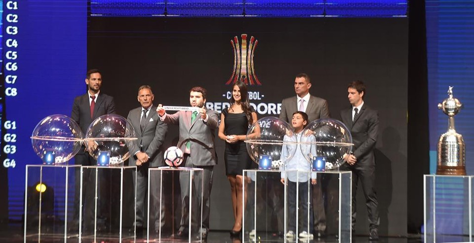 Sorteio da Libertadores foi realizado pela Conmebol. | NORBERTO DUARTE/AFP