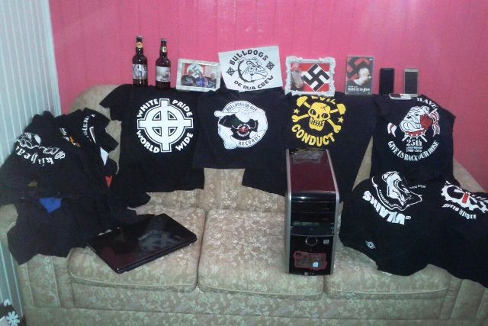 Material que faz apologia ao nazismo foi apreendido em operação da polícia do Rio Grande do Sul | Polícia Civil do Rio Grande do Sul/Divulgação