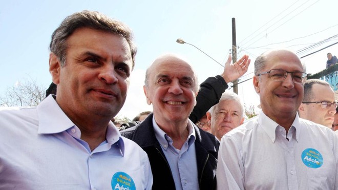 Aécio Neves, José Serra e Geraldo Alckmin são citados na Operação Lava Jato. | Marcos Fernandes/PSDB