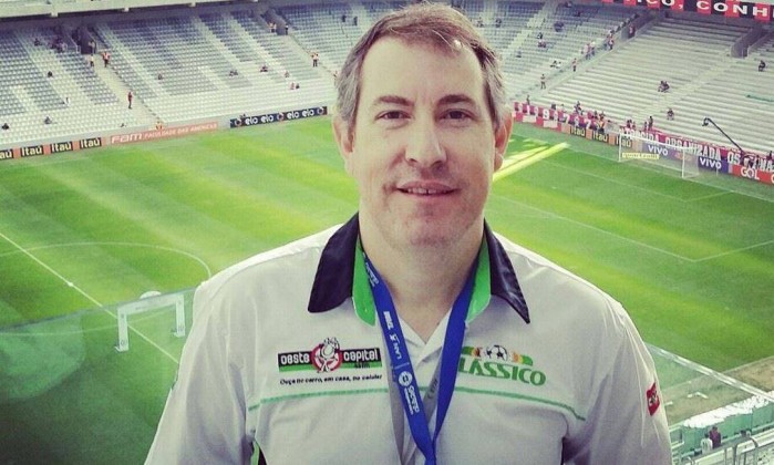 Rafael Henzel durante registro de jogo da Chape na Baixada. | /Reprdoução