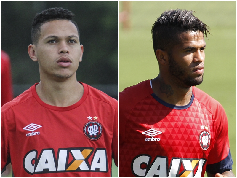 Marcos Guilherme e Léo estão envolvidos na transação entre Atlético e Flamengo. | /