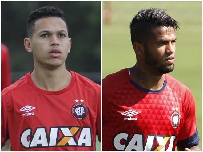 Marcos Guilherme e Léo estão envolvidos na transação entre Atlético e Flamengo. | /