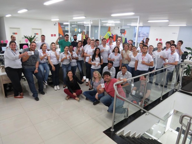 Sede da empresa tem mesa de sinuca, videogame e ambiente para confraternizações. | Divulgação