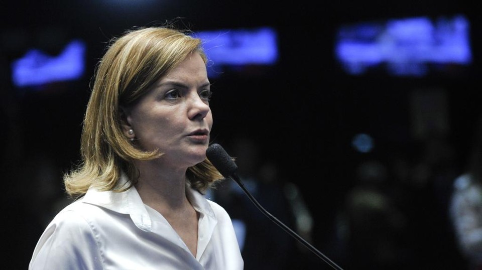 Gleisi Hoffmann (PT-PR) reclamou de atitude de Renan Calheiros. | Jane de Araújo/Agência Senado
