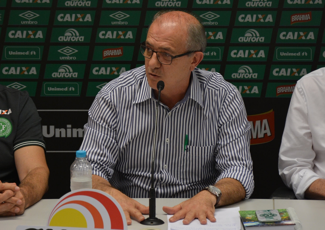 Presidente em exercício da Chapecoense, Ivan Tozzo, confirmou a ajuda da CBF. | Divulgação/Chapecoense