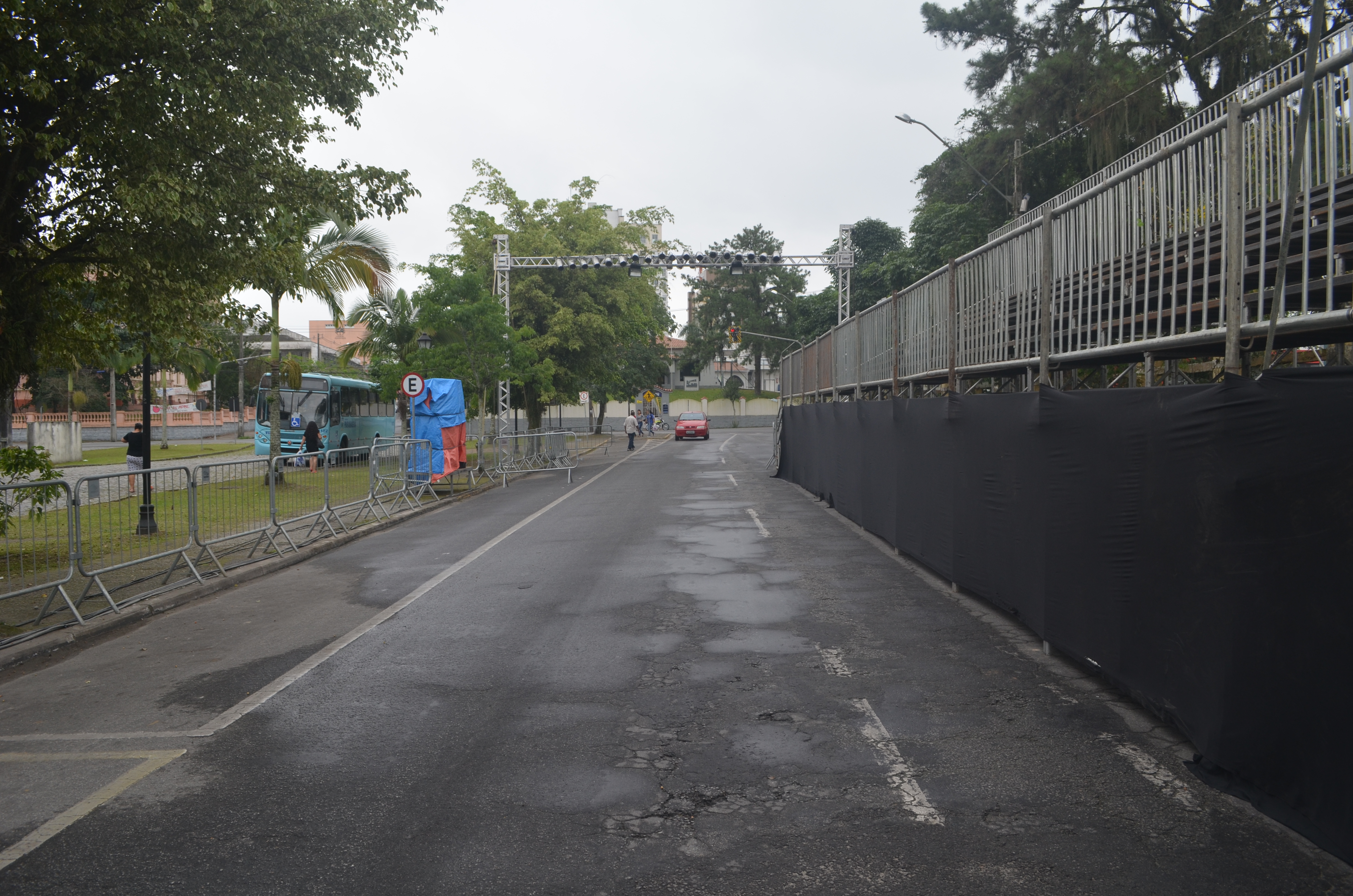 Estrutura estava montada e pronta | Débora Mariotto Alves/Gazeta do Povo